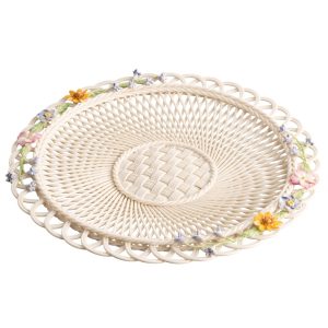 Belleek Classic Spring Basketweave Plate