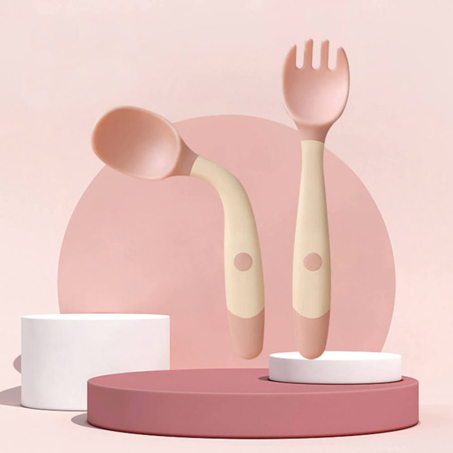 Bendable Training Soft Fork & Spoon For Infants