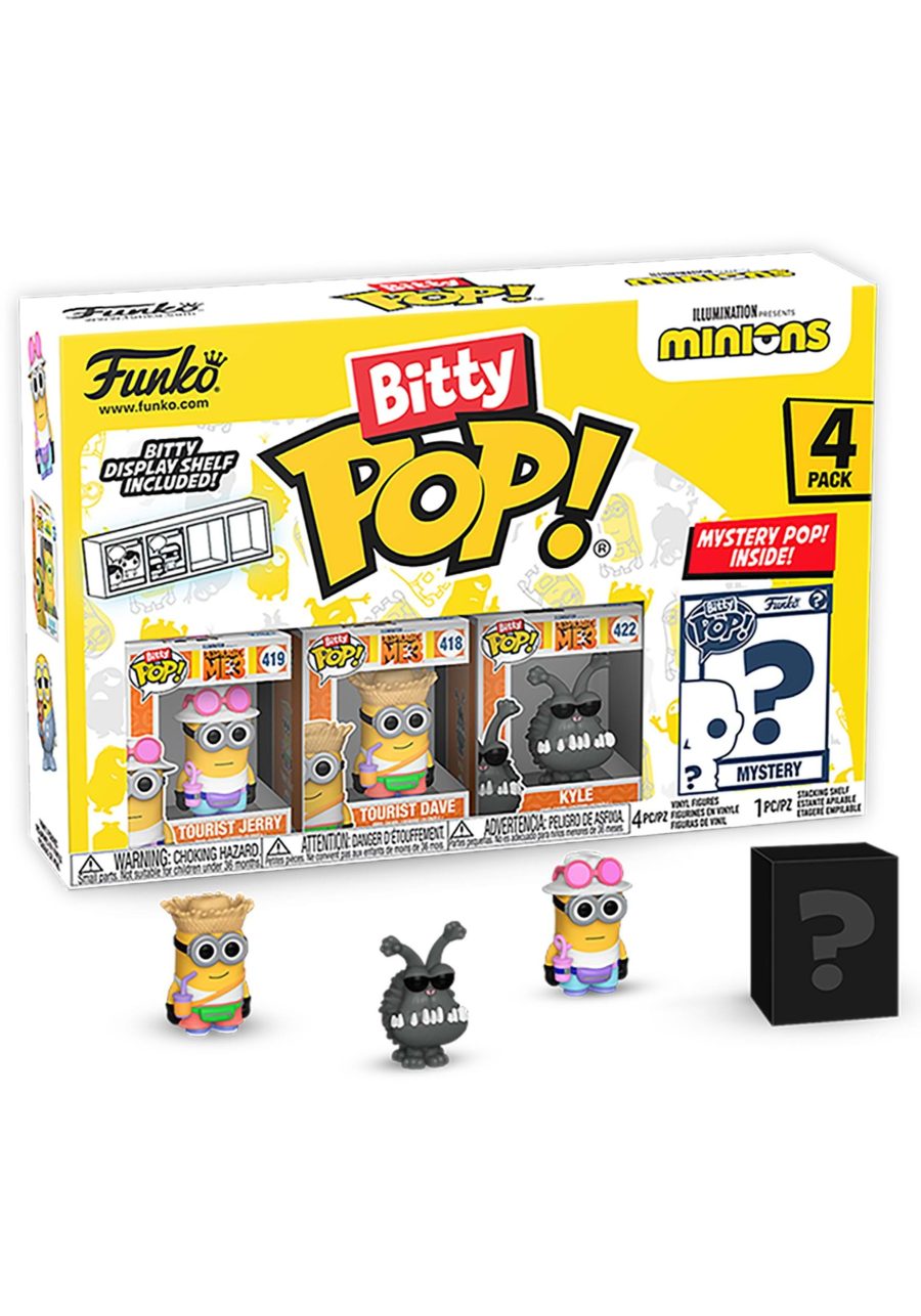 Bitty POP! Minions - Tourist Jerry 4 Pack