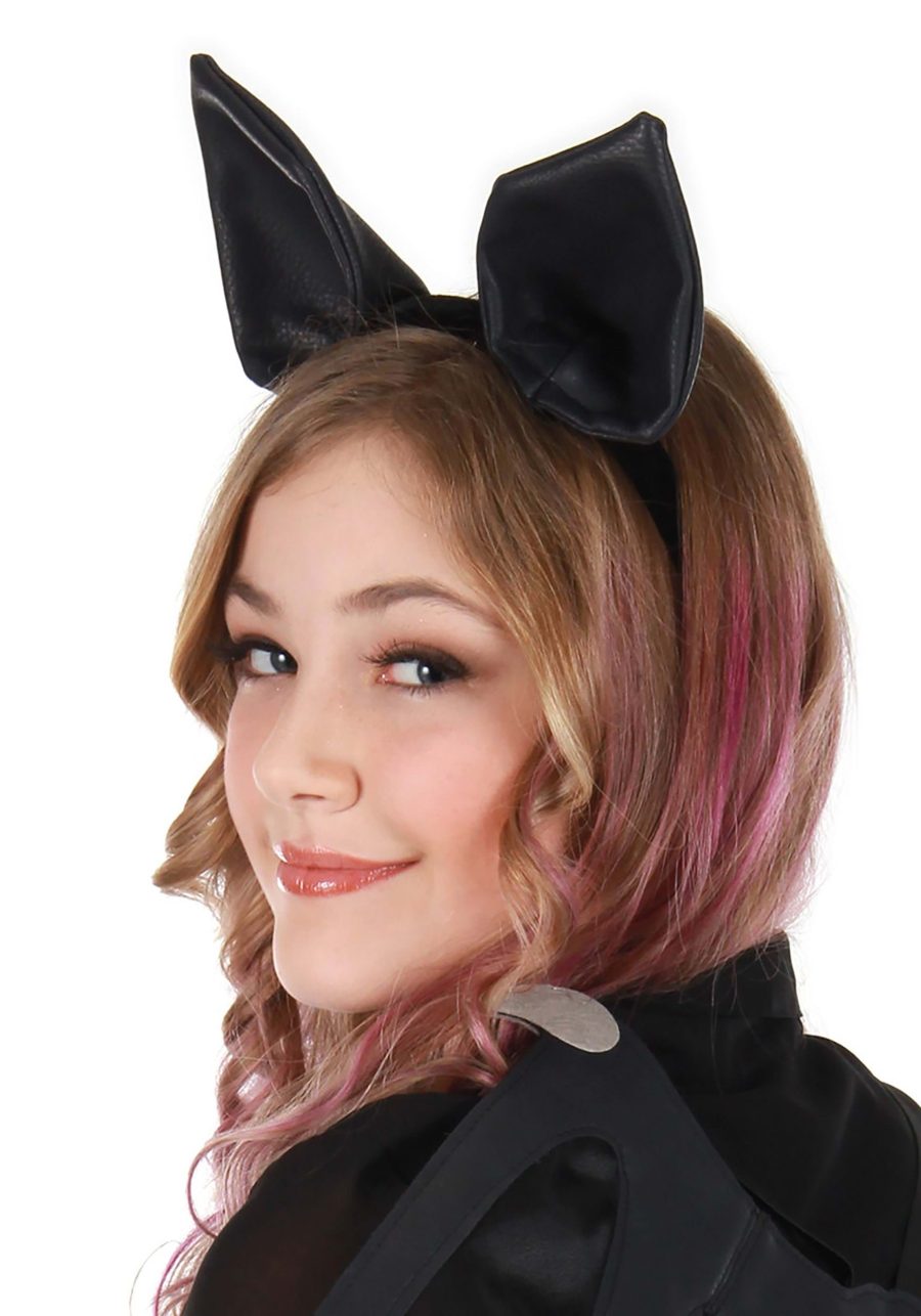 Black Bat Ears Costume Headband
