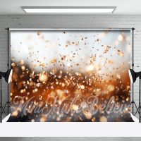 Bokeh Golden Plate Glitter Backdrop For Photography - Aperturee