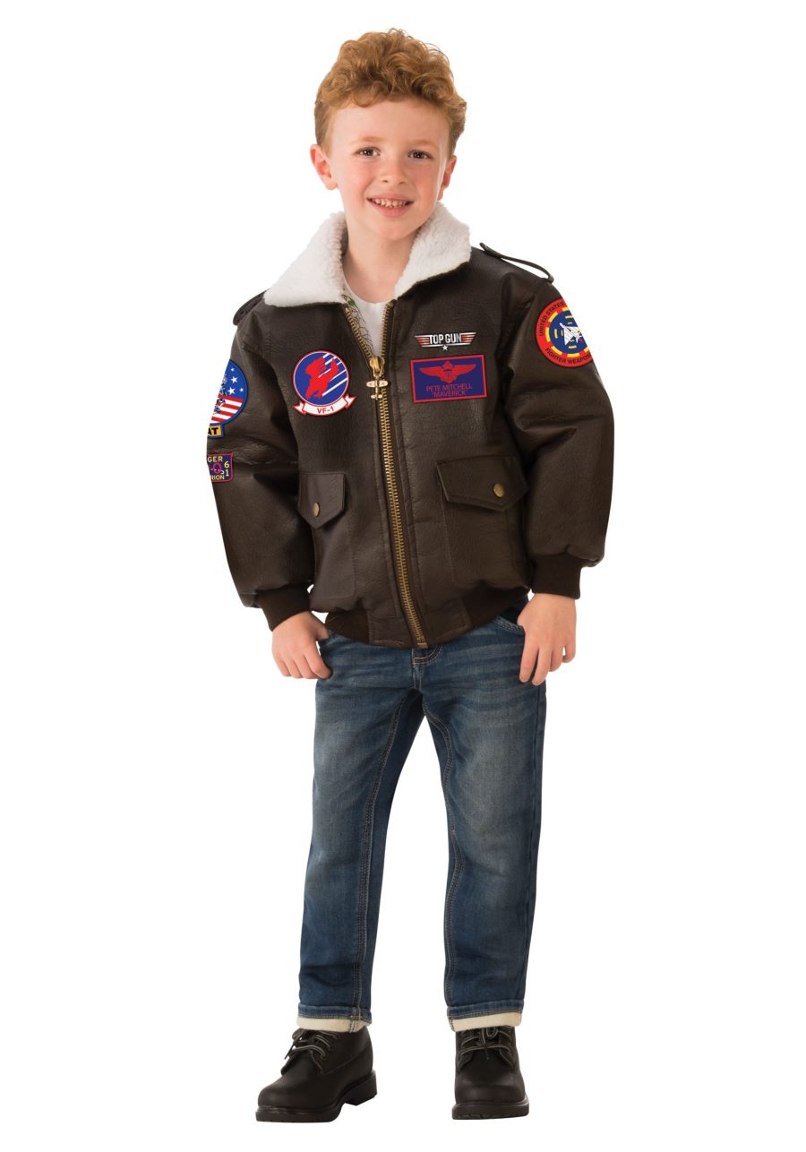 Boy's Top Gun Bomber Jacket Costume