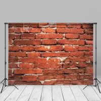 Bright Red Brick Wall Backdrop For Portrait Photography - Aperturee