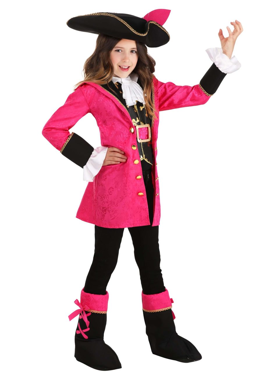 Brilliant Pink Girl's Buccaneer Costume