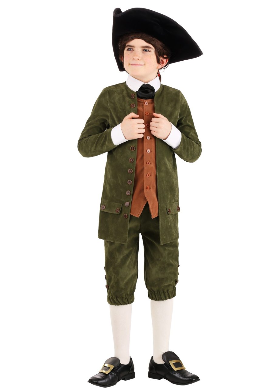 Child Green Colonial Costume