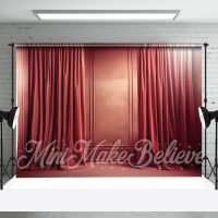 Classic Red Wall Curtain Backdrop For Photography - Aperturee