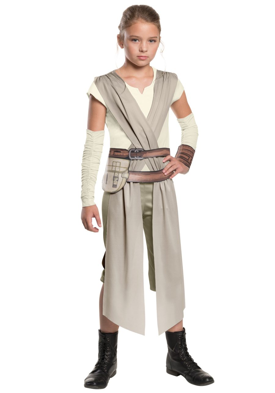 Classic Star Wars The Force Awakens Rey Kid's Costume
