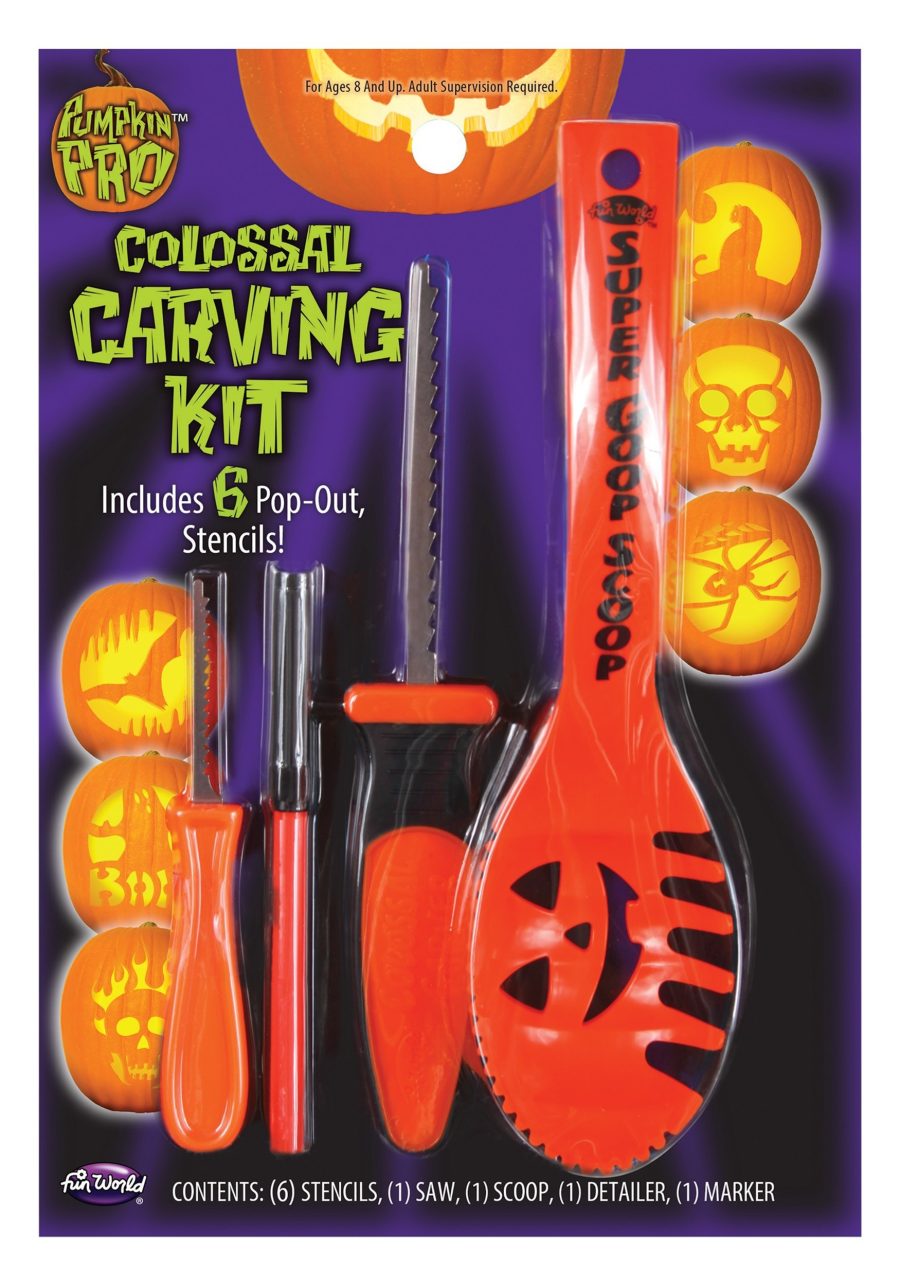 Colossal 10 Piece Pumpkin Carving Kit