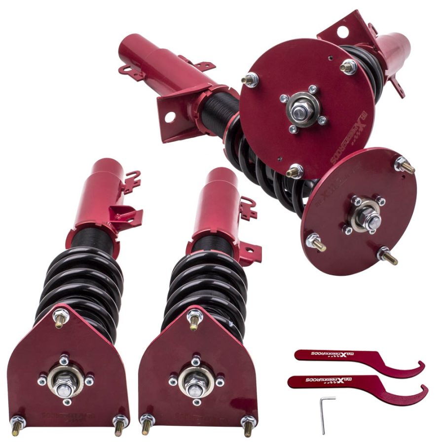 Compatible for Ford Taurus compatible for Mercury Sable 1996-2005 Adj Height Shocks Red Coilover Kits