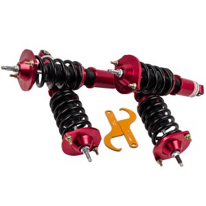 Compatible for Mazda Miata Adjustable Damper Coilovers Suspension Kit Red 1990 - 1998