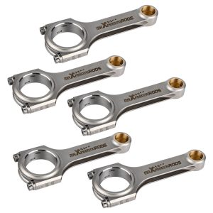 Compatible for Volvo S60 2.5L B5254T2 I5 143mm Connecting Rod - High Performance 4340 EN24 H-Beam Conrod