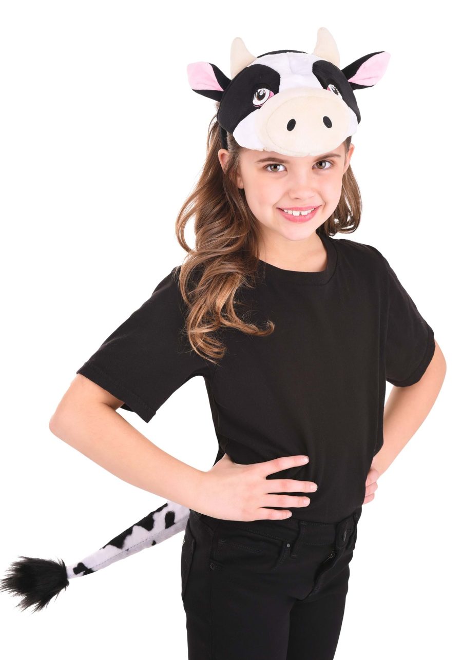 Cow Plush Headband & Tail Kit