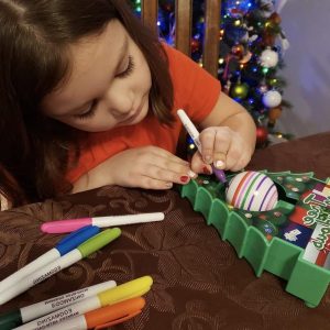 DIY Christmas Tree Ornament Coloring Kit