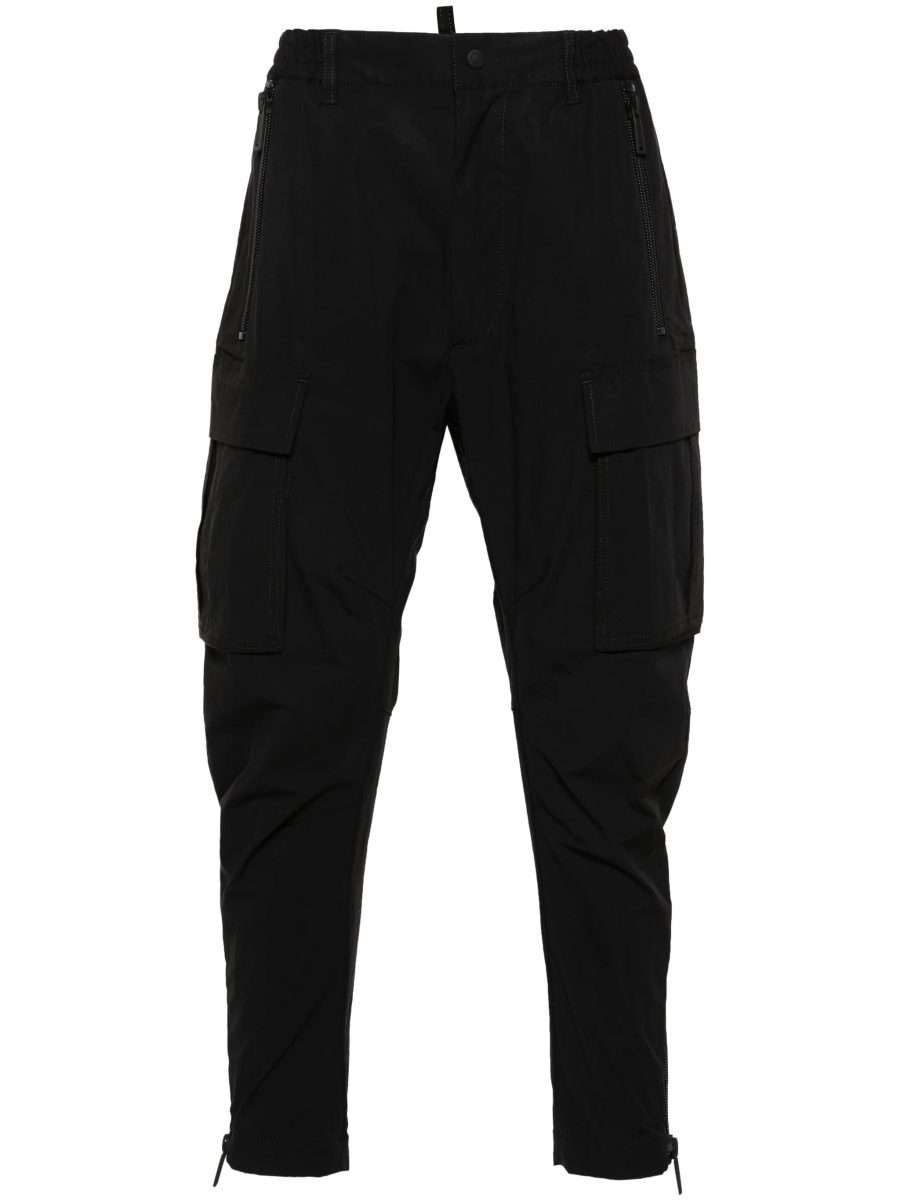 DSQUARED2 D2 Sexy Tapered Cargo Pants Black