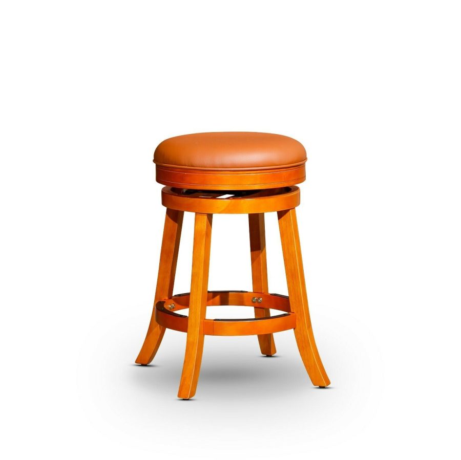 DTY Indoor Living Creede Backless Swivel Stool, 24" Counter or 30" Bar Stool