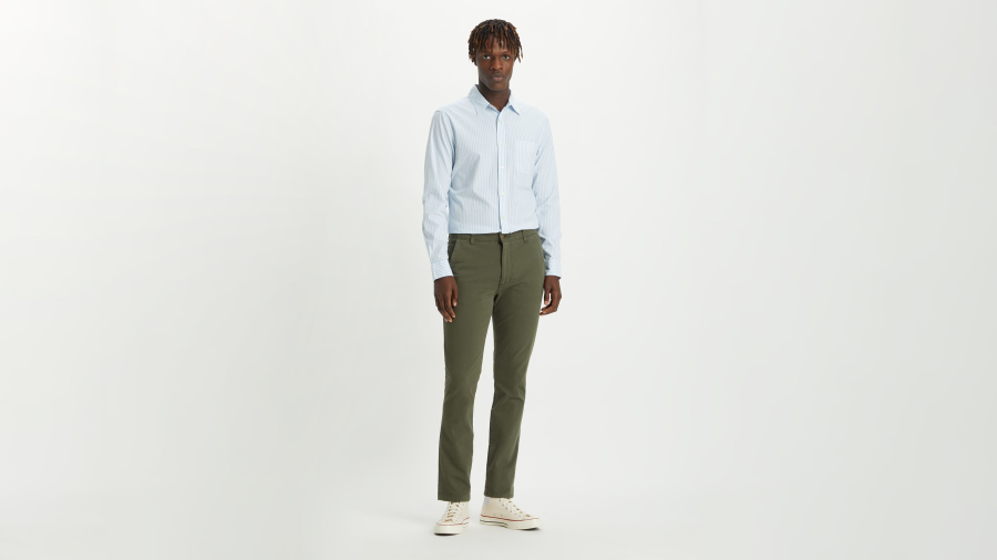Dockers Alpha Khakis, Skinny Fit Pants, Men's, Green 40 x 32