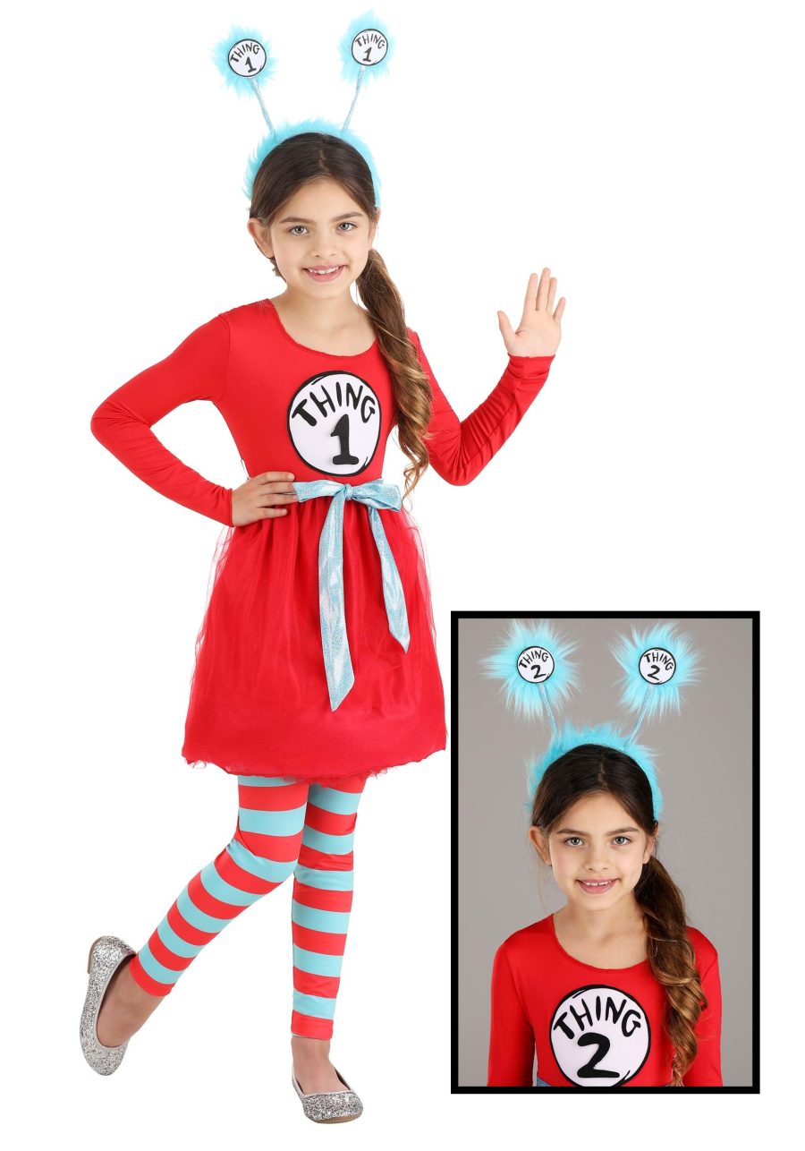 Dr. Seuss Thing 1 & 2 Girl's Costume