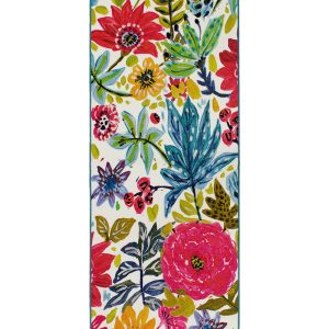 Floral Bloom Multicolor Washable Rug