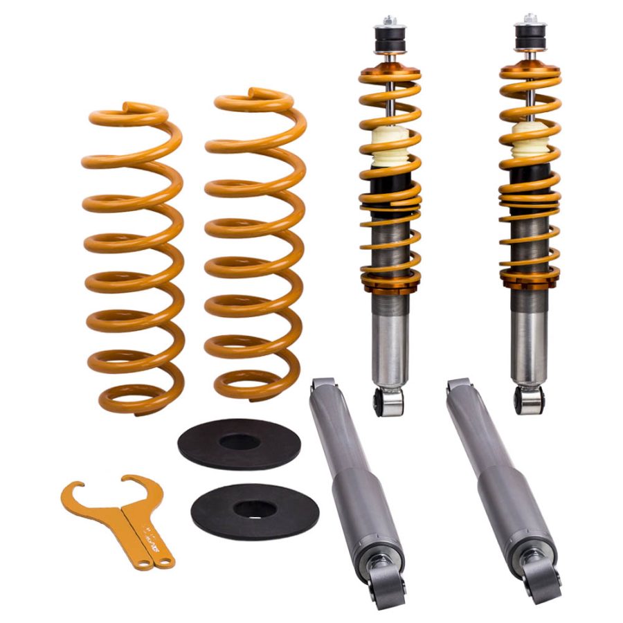 For 98-02 compatible for Lincoln Navigator 4WD Air to Coil Springs Shocks Conversion Kit
