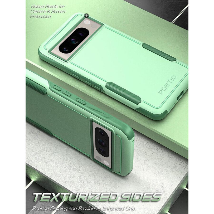 For Google Pixel 8 Pro Case Rugged Shockproof Dual Layer Hybrid Slim Cover Mint