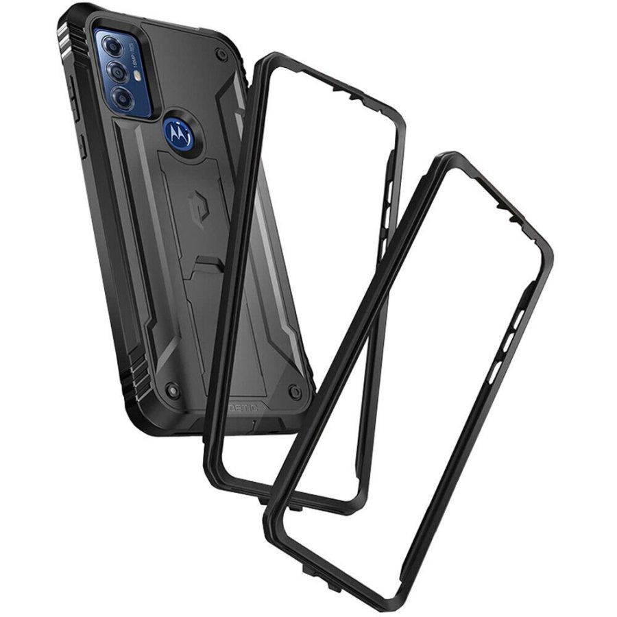 For Moto G Play 2023 Case Rugged Shockproof Cover W/Screen Protector Black