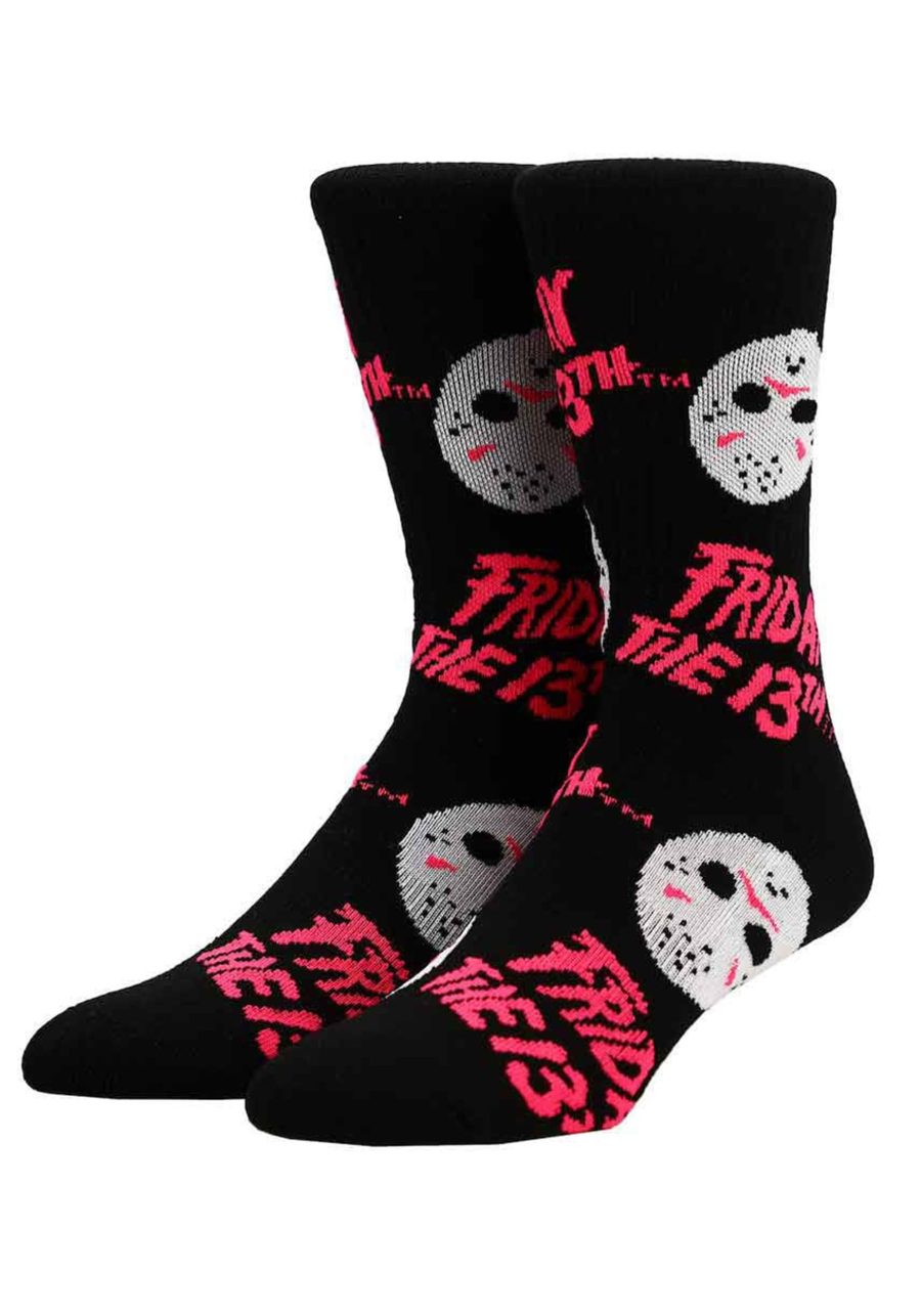 Friday The 13th Icons Black Light Crew Socks