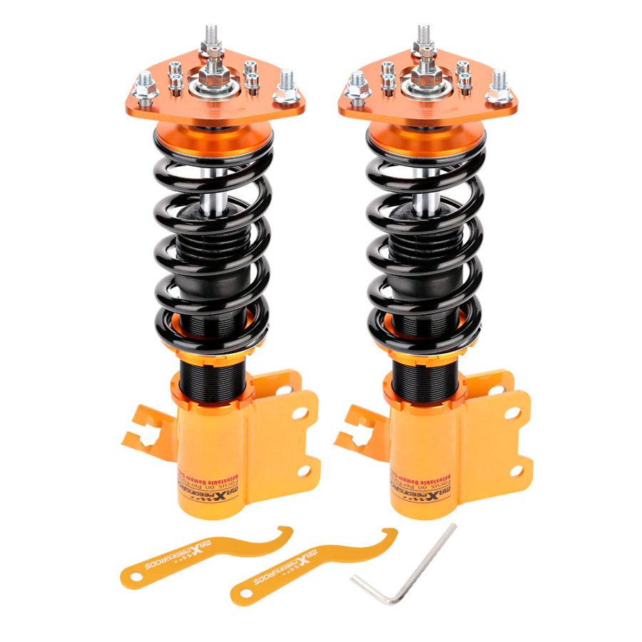 Front Full Adj. Coilover compatible for Nissan Silvia S13 180SX 240SX 200SX Coilovers Strut