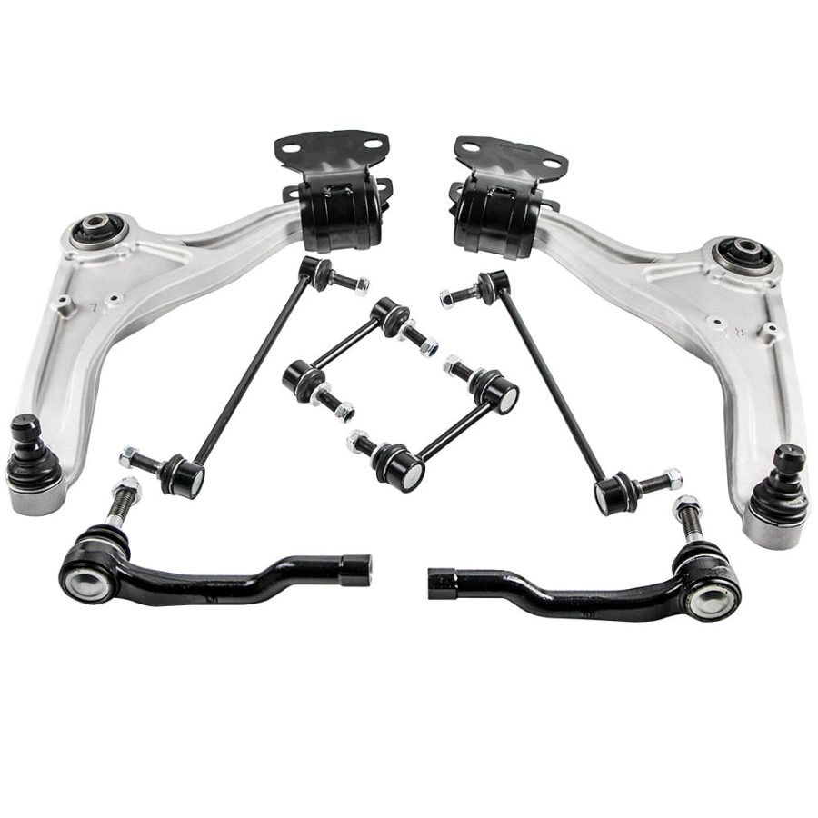 Front Lower Control Arms Tie Rods Sway Bars compatible for Ford Fusion compatible for Lincoln MKZ 13 - 16