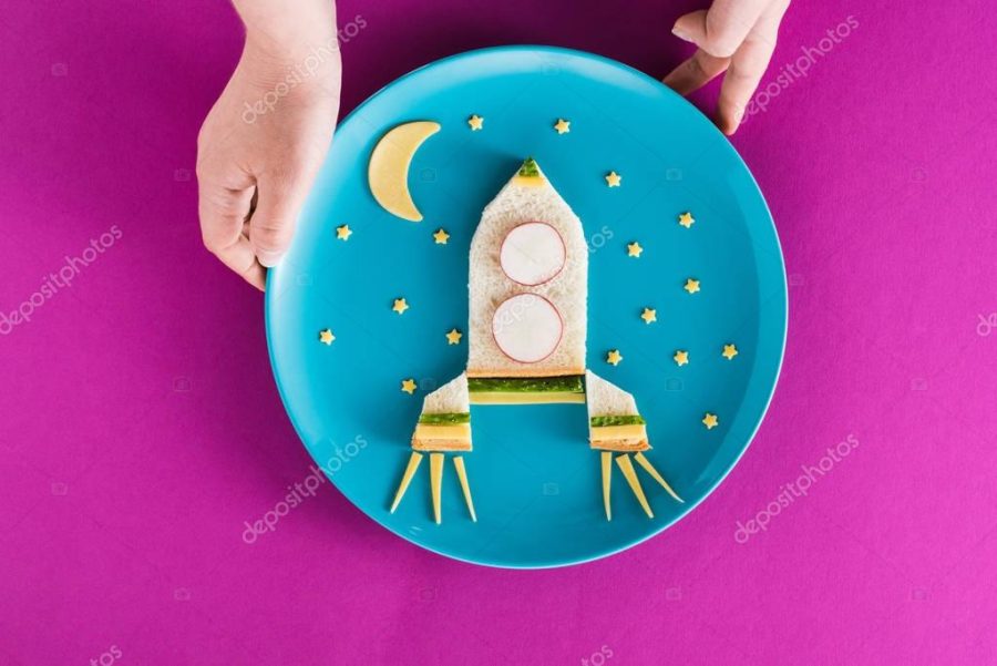 Funny breakfast for child