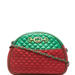 GUCCI Pre-Loved Trapuntata Handbag Red