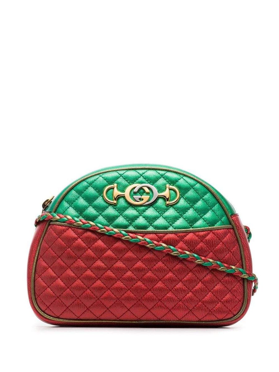 GUCCI Pre-Loved Trapuntata Handbag Red