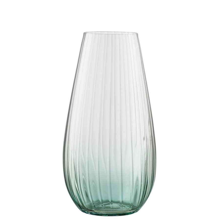 Galway Crystal Erne 9.5" Vase Aqua