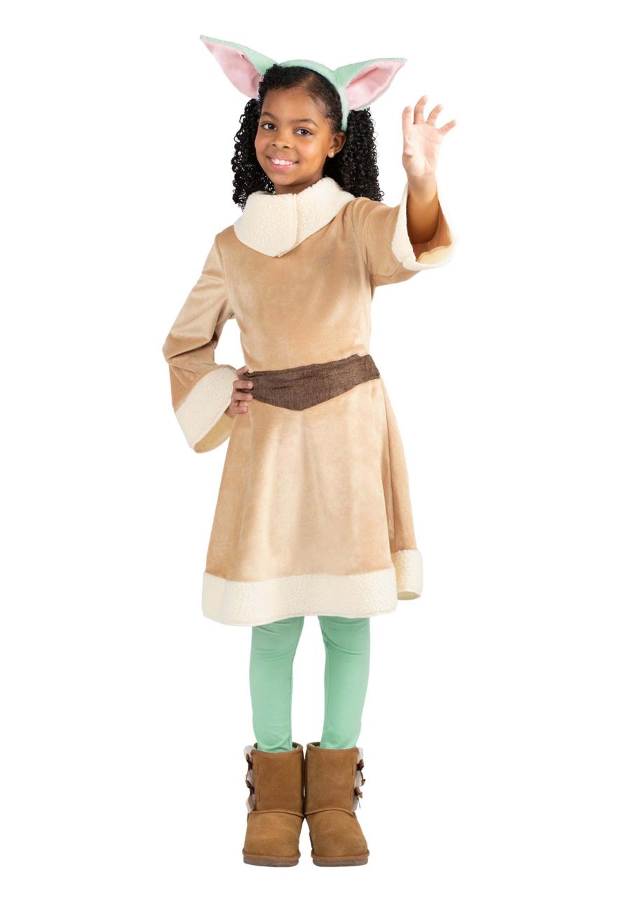 Girl's Child Grogu Costume