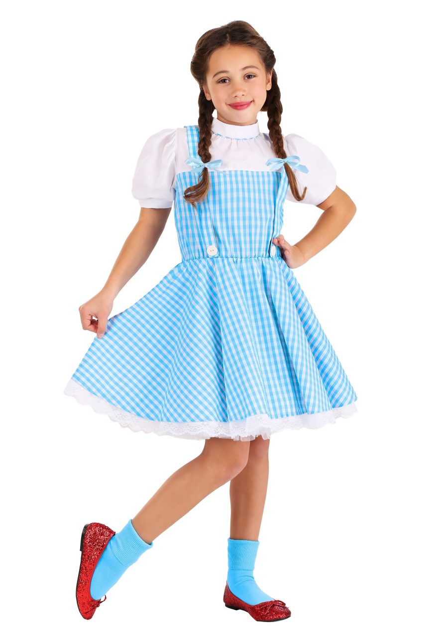Girl's Classic Dorothy Wizard of Oz Costume Dress