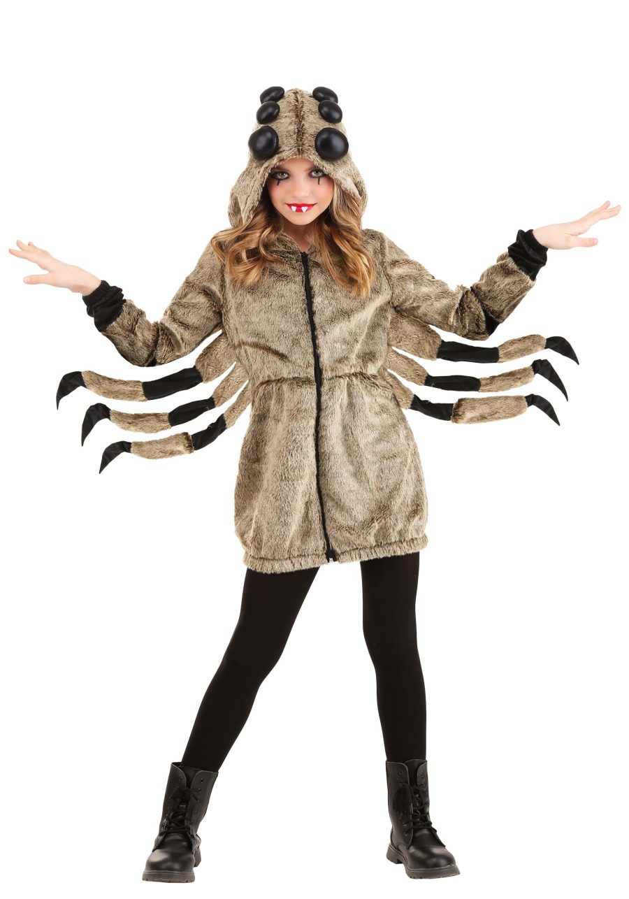 Girl's Cozy Tarantula Costume Dress