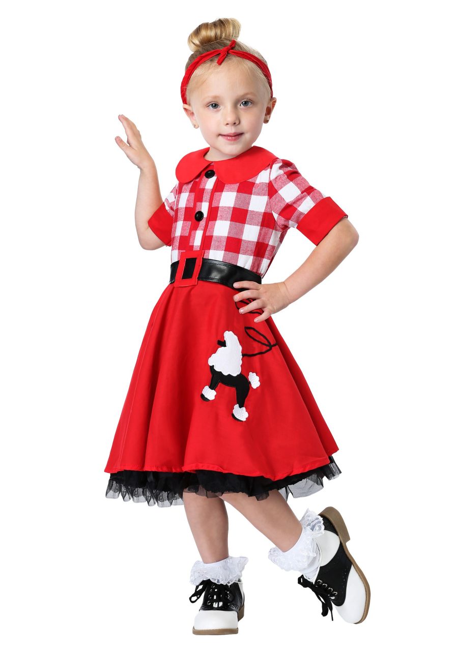 Girl's Retro 50's Darling Toddler Costume Dress