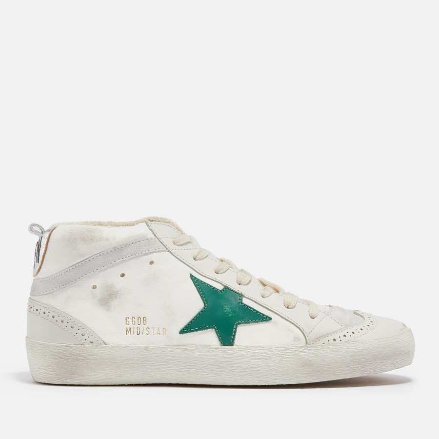 Golden Goose Women's Mid Star Leather and Suede Trainers - UK 4