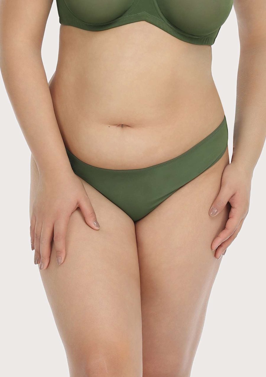 HSIA Billie Breathable lifting comfort Sheer Mesh panty Underwear - S / Dark Green