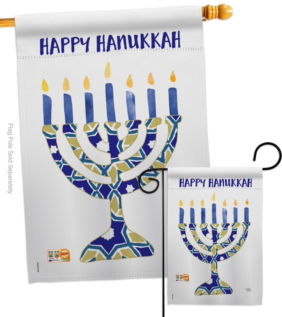 Hanukkah Menorah - Impressions Decorative Flags Set S114173-BO
