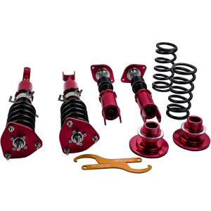 Height Adj. Coilovers Kits Racing Shocks Red compatible for Nissan Fairlady 350Z Z33