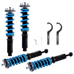 Height and damper adjustable spring shock absorber coilover set Compatible For Honda Accord 2003-2007