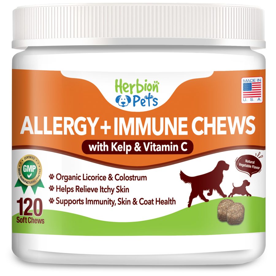Herbion Pets Allergy + Immune Chews with Kelp & Vitamin C - 1 Pack
