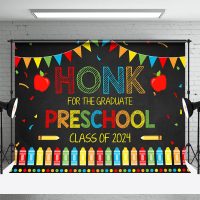 Honk For The School Preschool Graduation Backdrop - Aperturee