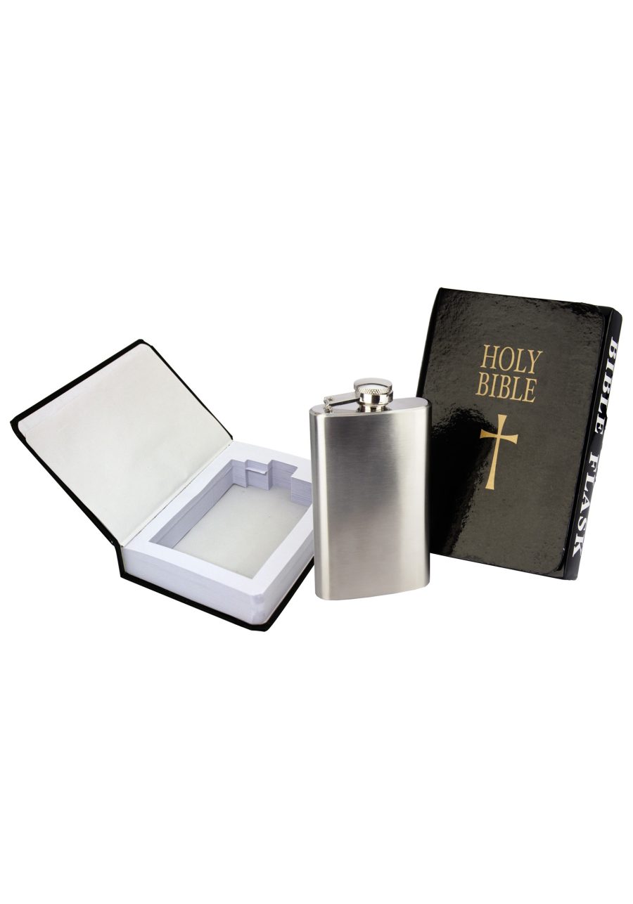 Humorous Bible Flask Accessory