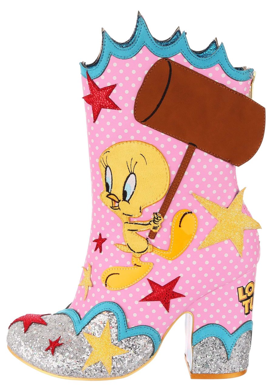 Irregular Choice Looney Tunes Sufferin' Succotash Boots