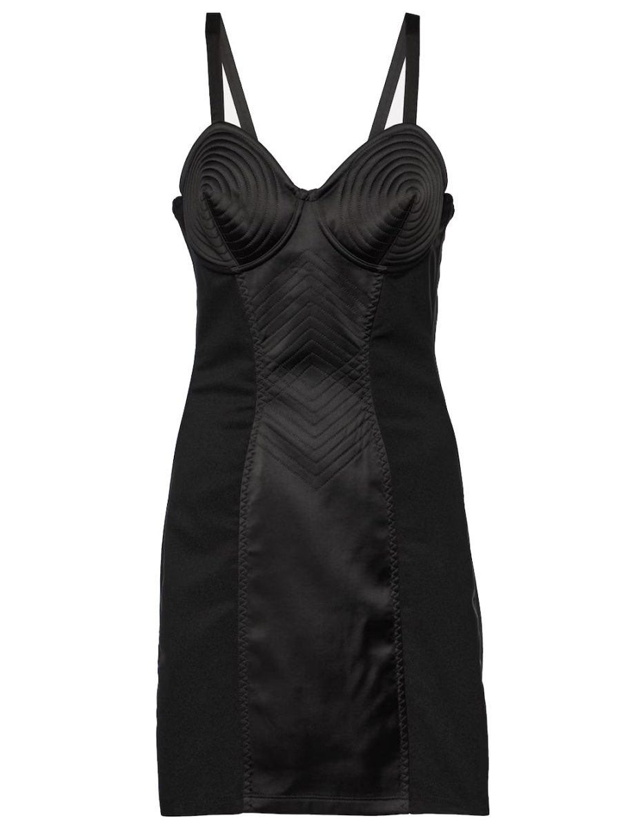 JEAN PAUL GAULTIER WOMEN The Iconic Dress With Topstitch Details Black