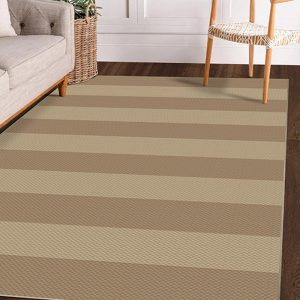 Jute Anika Striped Washable Rug 5'x7'