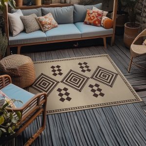 Jute Kilim Kiki Natural Washable Rug 5'x7'