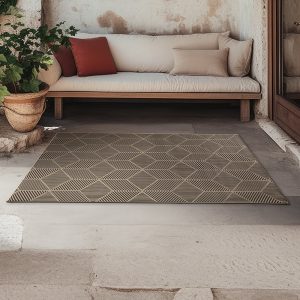 Jute Q-Bert Washable Rug In Natural 5'x7'