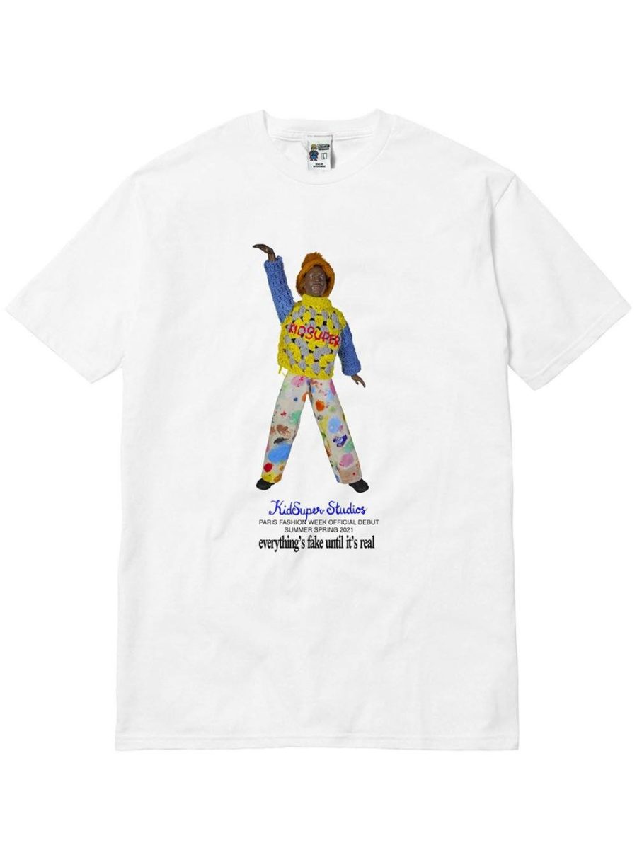KIDSUPER Michael Jordan Graphic Print T-Shirt White